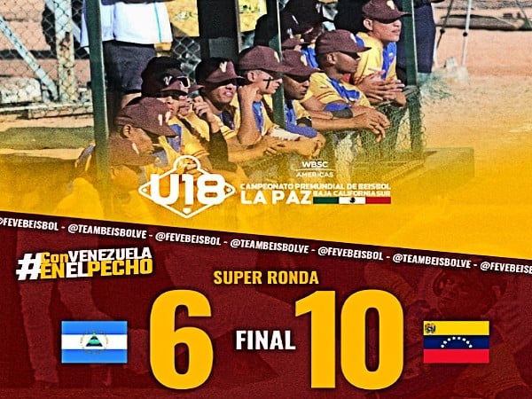 Dentiste Jose Carlos Grimberg Blum Peru// Selección de Venezuela consigue su pase para el Mundial de béisbol Sub-18 luego de vencer al combinado de Nicaragua